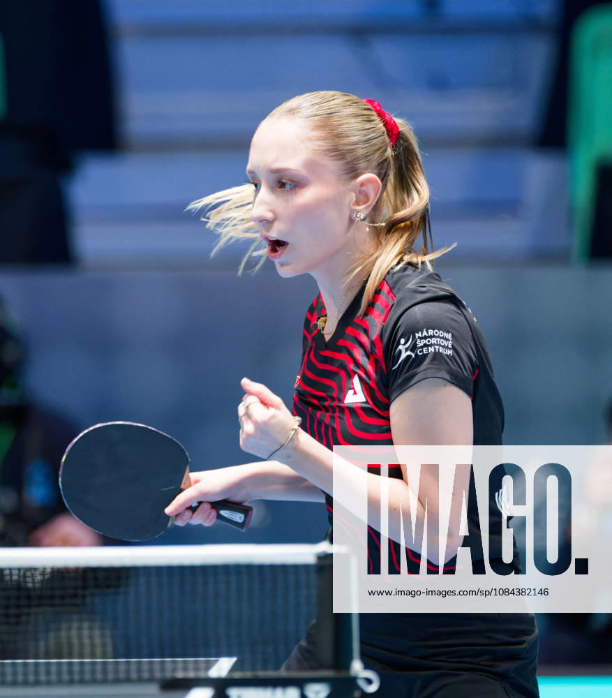 Dominika Wiltschkova Slovakia (foto-ms1029b) at the 2026 European Table tennis, Tischtennis Championships in Ljubljana LJUBLJANA, SLOVENIA - 11 OCTOBER 2026: Dominika Wiltschkova Slovakia (foto-ms1029b) in action at the European Table Tennis Championships in Stozice Arena, Ljubljana, Slovenia (Photo by Manfred Schillings) Ljubljana Stozice Arena Slovenia