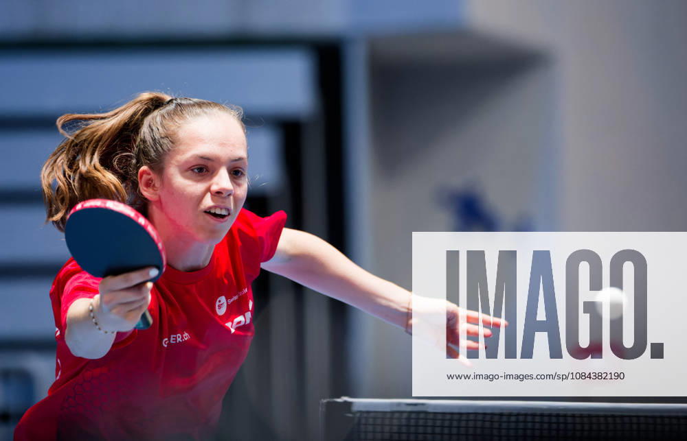 Fanny Doutaz Switzerland (foto-ms1128b) at the 2026 European Table tennis, Tischtennis Championships in Ljubljana LJUBLJANA, SLOVENIA - 11 OCTOBER 2026: Fanny Doutaz Switzerland (foto-ms1128b) in action at the European Table Tennis Championships in Stozice Arena, Ljubljana, Slovenia (Photo by Manfred Schillings) Ljubljana Stozice Arena Slovenia