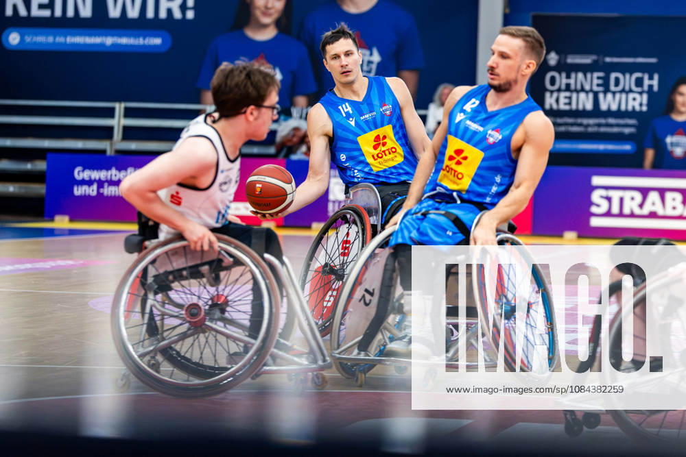 GER, Rollstuhlbasketball, Maenner Frauen, Saison 26 27, Funke Cup, Hauptrunde, Thuringia Bulls - Spinto Muensterland Aliaksandr Halouski (Thuringia Bulls) 99189 Elxleben Fit-In Freizeitanlage Sporthal Thueringen Deutschland