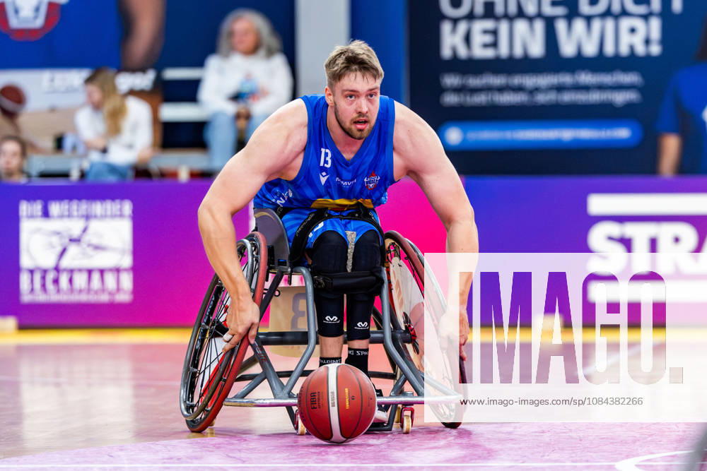 GER, Rollstuhlbasketball, Maenner Frauen, Saison 26 27, Funke Cup, Hauptrunde, Thuringia Bulls - Spinto Muensterland Alexander Budde (Thuringia Bulls) 99189 Elxleben Fit-In Freizeitanlage Sporthal Thueringen Deutschland