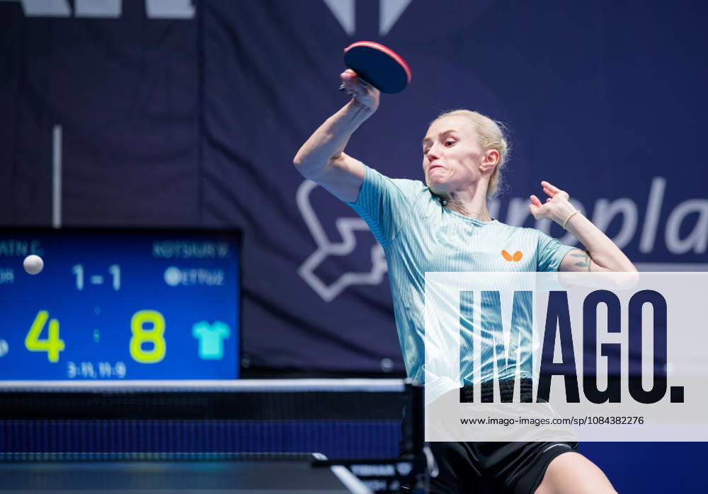Valeria Kotsiur Russia (foto-ms1053b) at the 2026 European Table tennis, Tischtennis Championships in Ljubljana LJUBLJANA, SLOVENIA - 11 OCTOBER 2026: Valeria Kotsiur Russia (foto-ms1053b) in action at the European Table Tennis Championships in Stozice Arena, Ljubljana, Slovenia (Photo by Manfred Schillings) Ljubljana Stozice Arena Slovenia