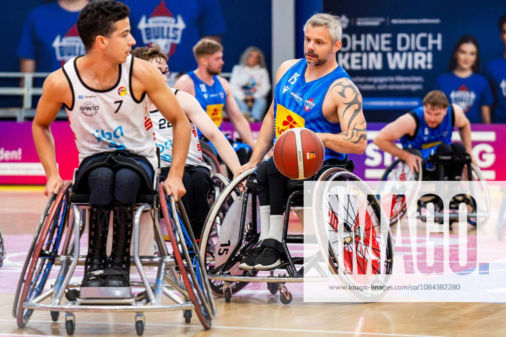 GER, Rollstuhlbasketball, Maenner Frauen, Saison 26 27, Funke Cup, Hauptrunde, Thuringia Bulls - Spinto Muensterland Joakim Linden (Thuringia Bulls) 99189 Elxleben Fit-In Freizeitanlage Sporthal Thueringen Deutschland