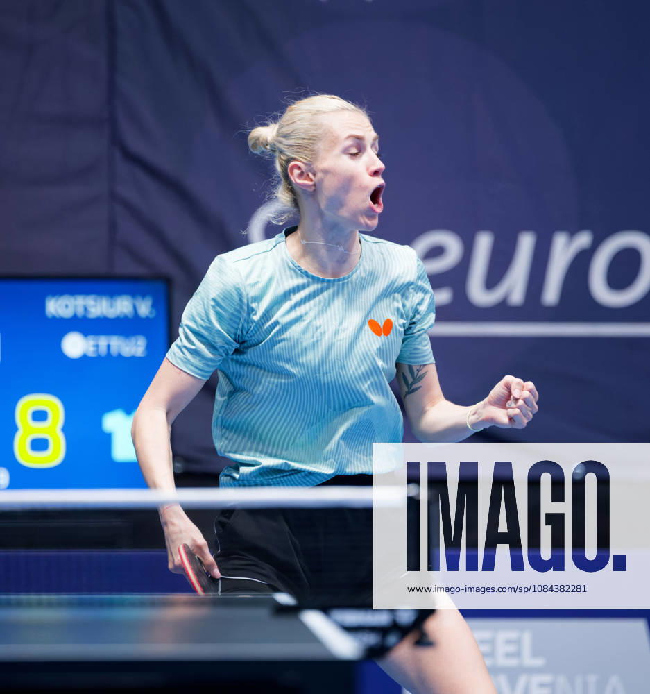 Valeria Kotsiur Russia (foto-ms1055b) at the 2026 European Table tennis, Tischtennis Championships in Ljubljana LJUBLJANA, SLOVENIA - 11 OCTOBER 2026: Valeria Kotsiur Russia (foto-ms1055b) in action at the European Table Tennis Championships in Stozice Arena, Ljubljana, Slovenia (Photo by Manfred Schillings) Ljubljana Stozice Arena Slovenia