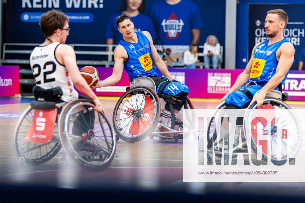 GER, Rollstuhlbasketball, Maenner Frauen, Saison 26 27, Funke Cup, Hauptrunde, Thuringia Bulls - Spinto Muensterland Aliaksandr Halouski (Thuringia Bulls) 99189 Elxleben Fit-In Freizeitanlage Sporthal Thueringen Deutschland
