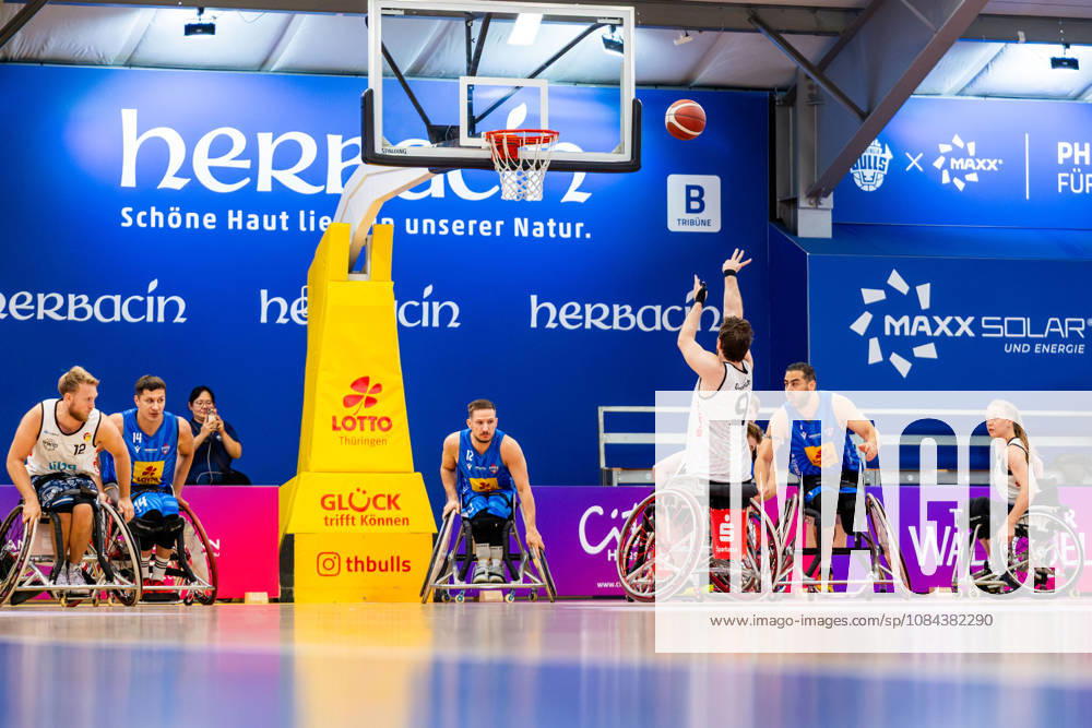GER, Rollstuhlbasketball, Maenner Frauen, Saison 26 27, Funke Cup, Hauptrunde, Thuringia Bulls - Spinto Muensterland Sven Diedrich (Spinto Muensterland) 99189 Elxleben Fit-In Freizeitanlage Sporthal Thueringen Deutschland