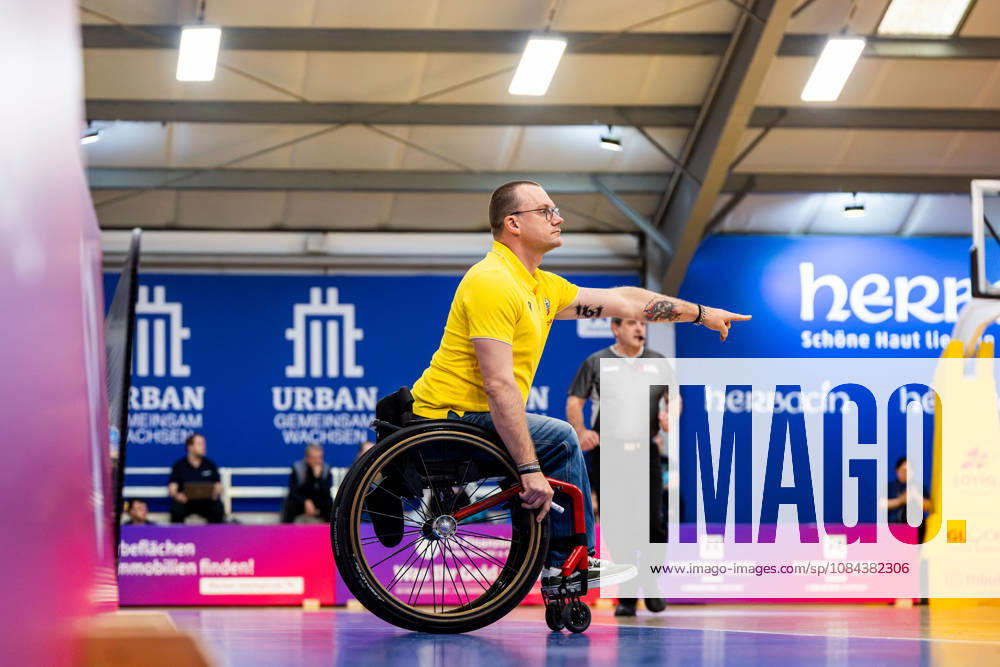 GER, Rollstuhlbasketball, Maenner Frauen, Saison 26 27, Funke Cup, Hauptrunde, Thuringia Bulls - Spinto Muensterland Andre Bienek 99189 Elxleben Fit-In Freizeitanlage Sporthal Thueringen Deutschland