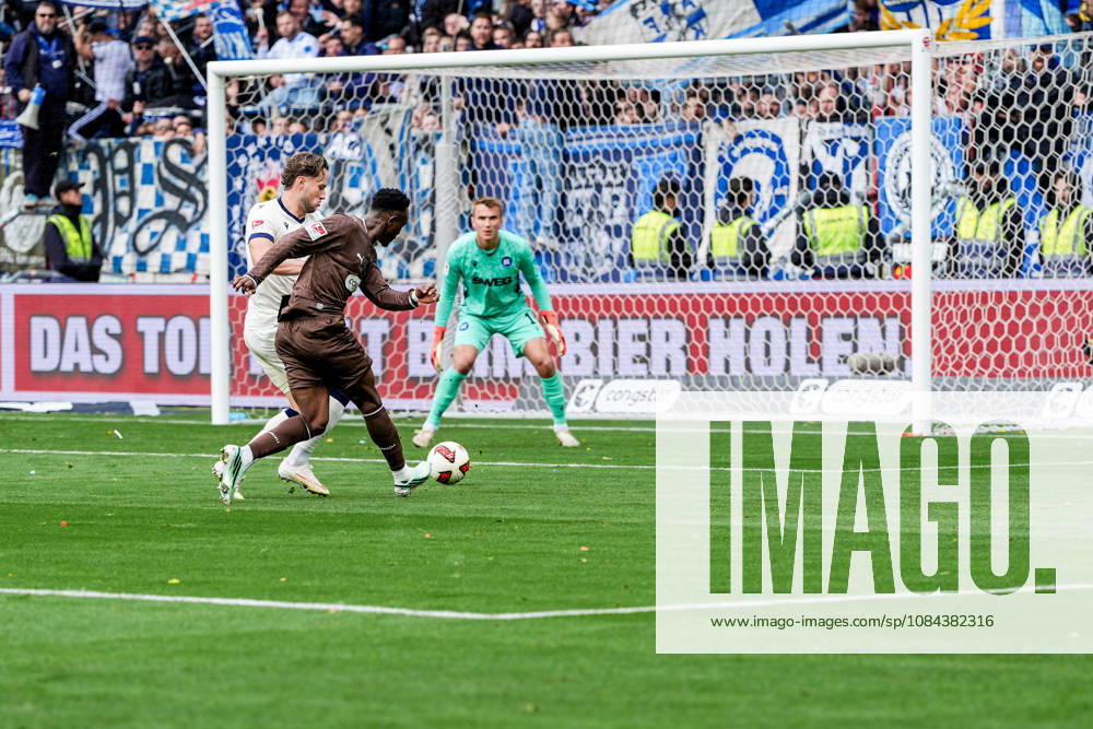 Deutschland: Fußball 2. Bundesliga 2026 27, 7. Spieltag FC St. Pauli vs Karlsruher SC Millerntor-Stadion (Hamburg St. Pauli): 1:0 für Fc St. Pauli durch Abdoulie Ceesay (FC St. Pauli, 9)