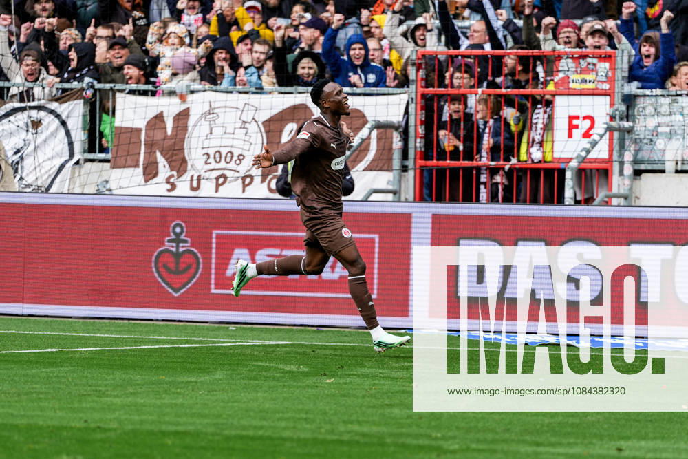 Deutschland: Fußball 2. Bundesliga 2026 27, 7. Spieltag FC St. Pauli vs Karlsruher SC Millerntor-Stadion (Hamburg St. Pauli): 1:0 für Fc St. Pauli durch Abdoulie Ceesay (FC St. Pauli, 9)