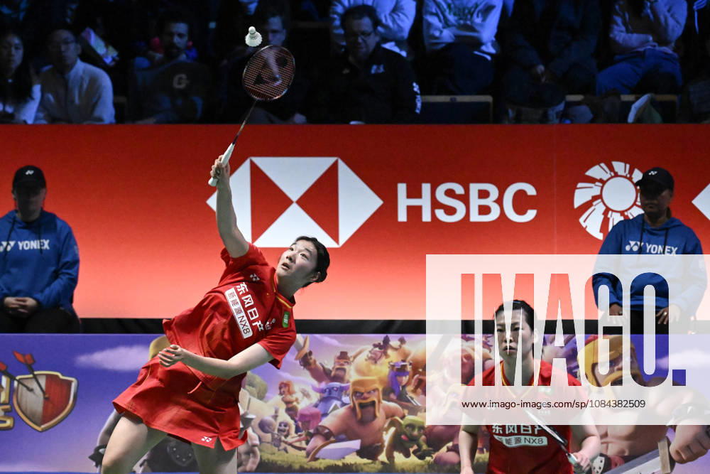 Chen Fan Shu Tian (L) and Luo Xu Min (R) of China during their women s doubles match against Lin Jhih Yun and Hsu Yin-Hui of Taiwan (not pictured) during the finals at the badminton Clash of Clans Arctic Open 2026 tournament in Vantaa, Finland, on October 11, 2026. - ANTTI AIMO-KOIVISTO Finland RyO_3wcsL78