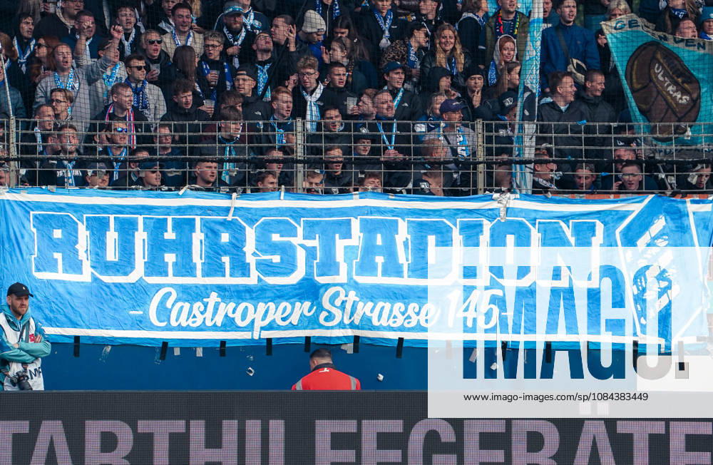 Deutschland: Fussball 2.Bundesliga 2026 2027, 7. Spieltag - VfL Bochum vs Arminia Bielefeld - Vonovia Ruhrstadion (Bochum): Zuschauer, Fans, Tribüne...horeographie, Fanchoreo, Bochum Vonovia Ruhrstadion Deutschland