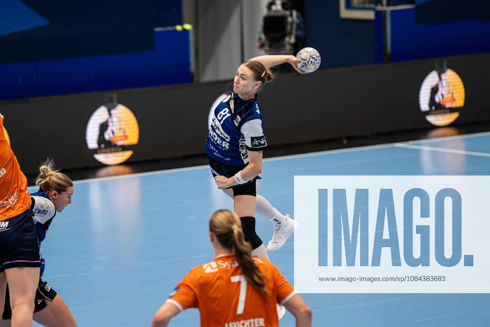 HSG Blomberg-Lippe (GER) vs. Odense Handbold (DEN), Handball, EHF Champions League Women, Gruppenphase, 11.10.2026, Saision 2026 2027, Lemgo Karolina Jurenczyk (HSG Blomberg-Lippe, 81) im Torwurf Lemgo Phoenix Contact Arena Deutschland