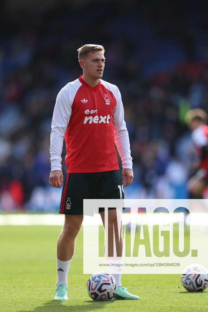 11th October 2026; Selhurst Park, London, England; Premier League Football, Crystal Palace versus Nottingham Forest; Liam Delap of Nottingham Forest warms up ahead of kick-off KatiexChan