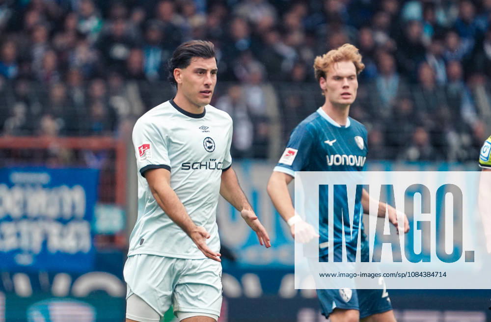 Deutschland: Fussball 2.Bundesliga 2026 2027, 7. Spieltag - VfL Bochum vs Arminia Bielefeld - Vonovia Ruhrstadion (Bochum): Geste, Gestik, Emotion Stefano Russo (Arminia Bielefeld, 21)