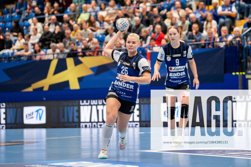 HSG Blomberg-Lippe (GER) vs. Odense Handbold (DEN), Handball, EHF Champions League Women, Gruppenphase, 11.10.2026, Saision 2026 2027, Lemgo Lilli Roepcke (HSG Blomberg-Lippe, 25) beim Spielaufbau Lemgo Phoenix Contact Arena Deutschland