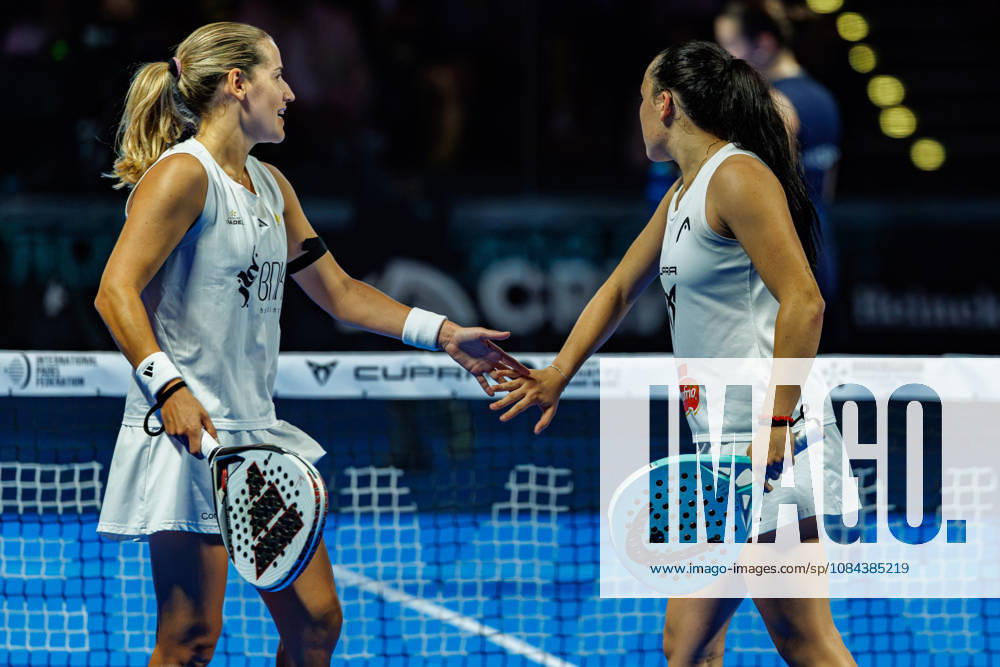 DÜSSELDORF, GERMANY - 11 OCTOBER 2026: Image shows Ariana Sanchez Fallada (ESP) and Andrea Ustero Prieto (ESP) during CUPRA Germany Premier Padel P2 2026 Day 8: Finals at CASTELLO Düsseldorf on 11 10 2026 in Düsseldorf, Germany. Germany