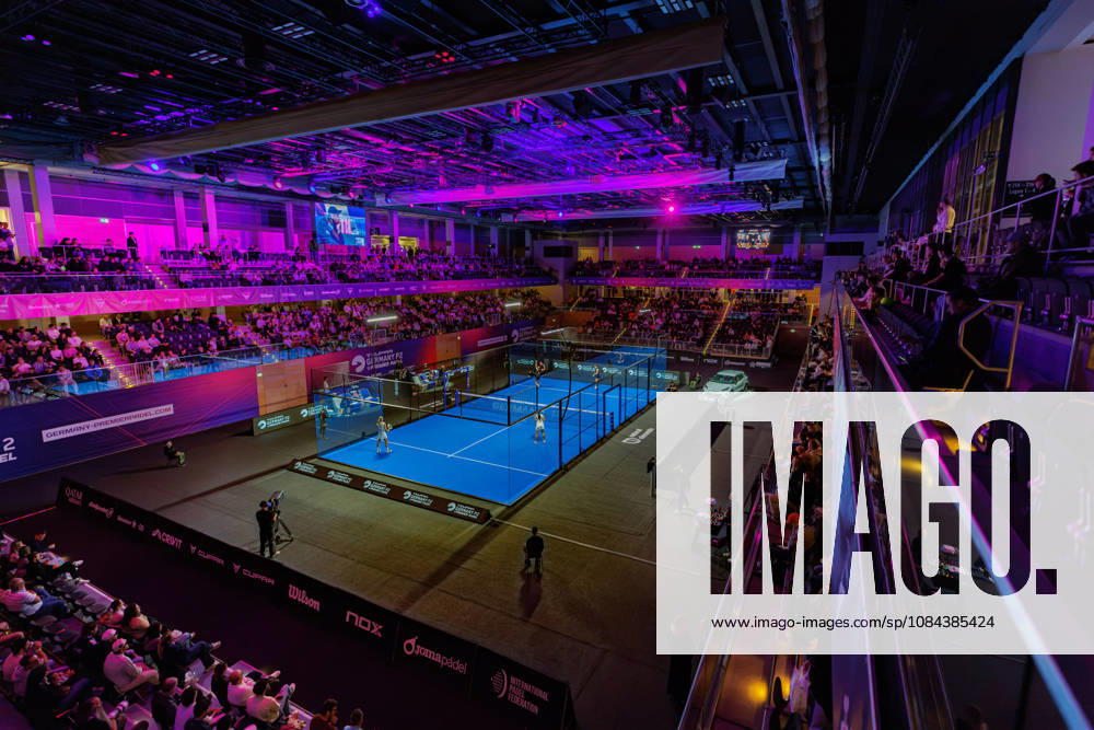 DÜSSELDORF, GERMANY - 11 OCTOBER 2026: Image shows overview of the CUPRA Germany Premier Padel P2 2026 Center Court in CASTELLO Düsseldorf during CUPRA Germany Premier Padel P2 2026 Day 8: Finals at CASTELLO Düsseldorf on 11 10 2026 in Düsseldorf, Germany. Germany