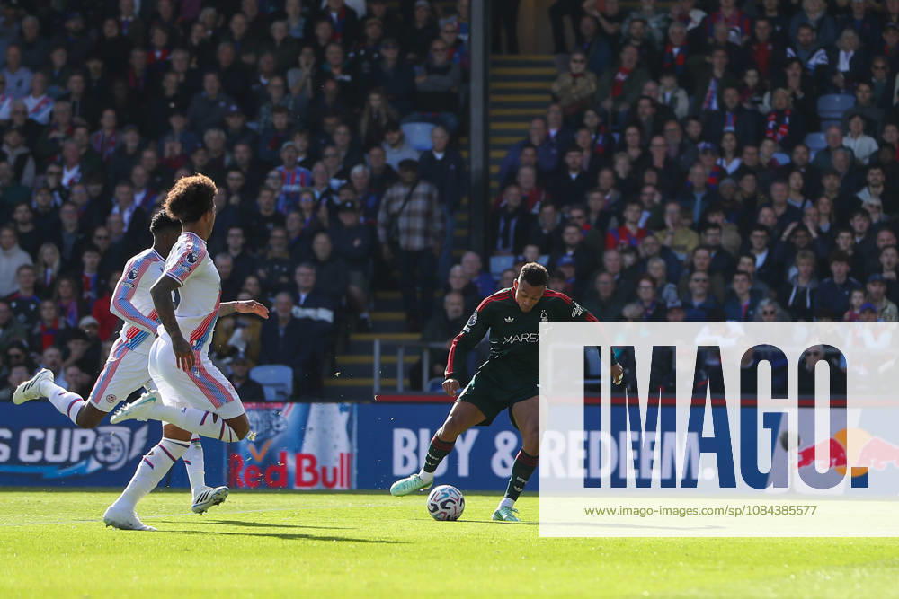 11th October 2026; Selhurst Park, London, England; Premier League Football, Crystal Palace versus Nottingham Forest; Dan Ndoye of Nottingham Forest scores in the 3rd minute for 0-1 KatiexChan