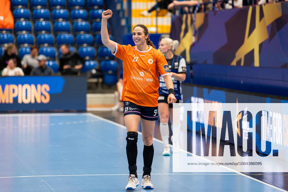 HSG Blomberg-Lippe (GER) vs. Odense Handbold (DEN), Handball, EHF Champions League Women, Gruppenphase, 11.10.2026, Saision 2026 2027, Lemgo Louise Vinter Burgaard (Odense Handbold, 27) jubelt nach einem Tor Lemgo Phoenix Contact Arena Deutschland