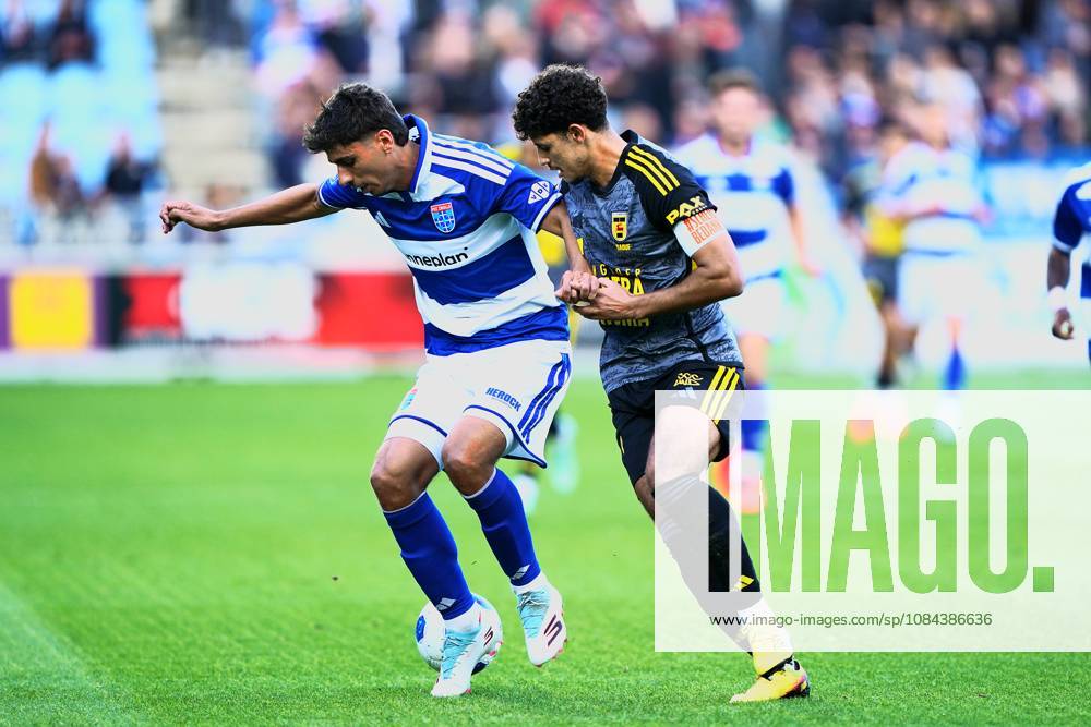 2026-10-11 VriendenLoterij Eredivisie: PEC Zwolle v SC Cambuur ZWOLLE, NETHERLANDS - OCTOBER 11: Koen Kostons of PEC Zwolle and Ismaël Baouf of SC Cambuur during the VriendenLoterij Eredivisie match between PEC Zwolle and SC Cambuur at Mac3Park Stadion on October 11, 2026 in Zwolle, Netherlands. Zwolle Mac3Park Stadion Netherlands Content not available for redistribution in The Netherlands directly or indirectly through any third parties.