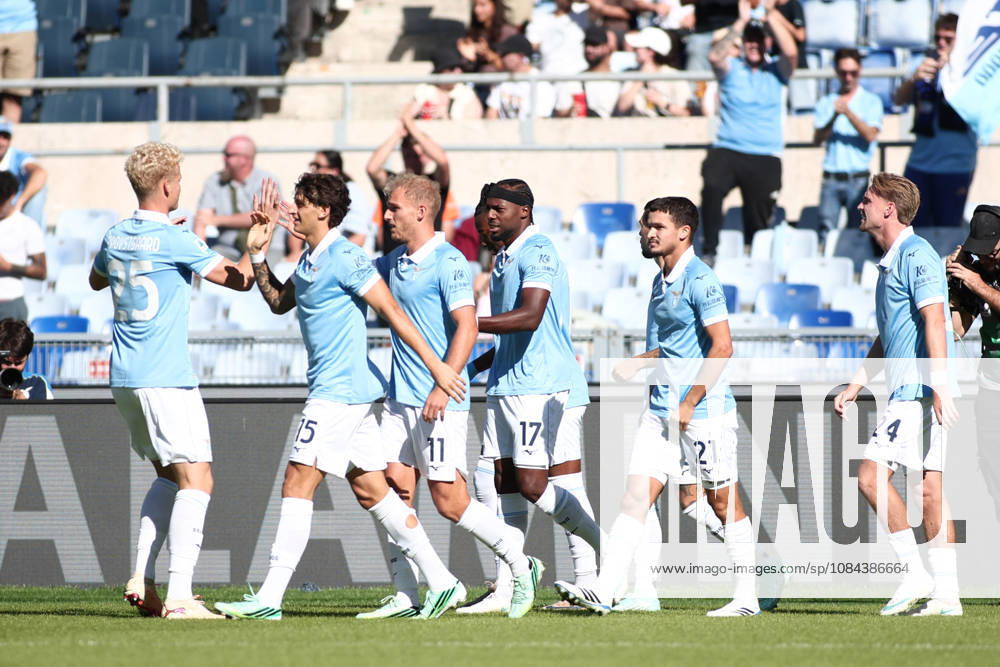 SOCCER - Serie A - SS Lazio vs. AC Monza Photo by IPA ABACAPRESS.COM89549561 - Nuno Tavares of Societa Sportiva Lazio scores the goal to make it 1-0 during the 2026 2027 Serie A match between S.S. Lazio and A.C. Monza at the Stadio Olimpico in Rome, Italy. Rome Italy