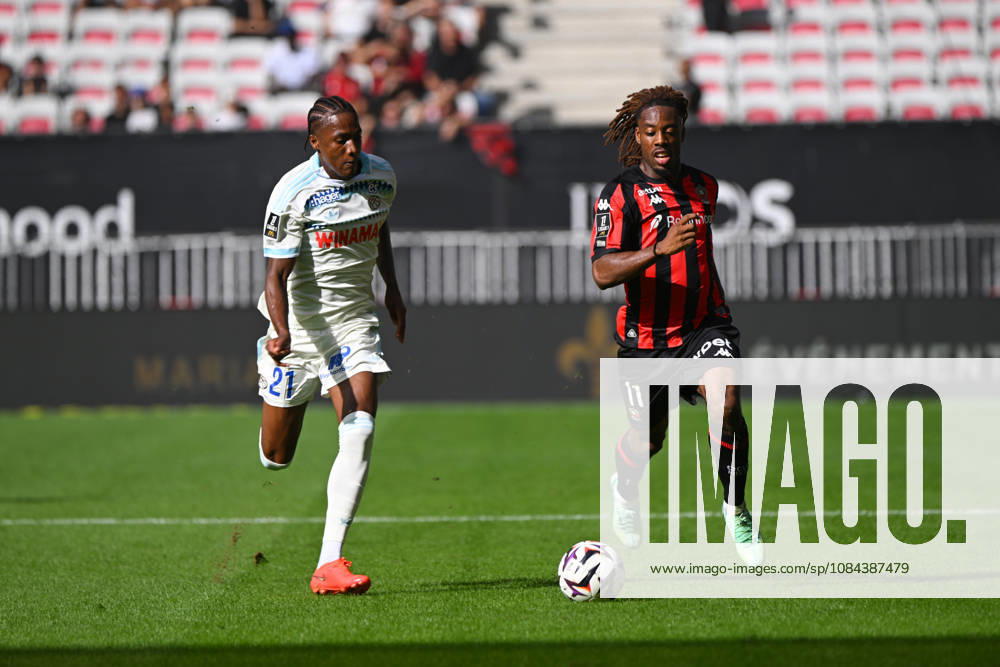 Elye Wahi (OGCN) - Ligue 1 McDonalds match between OGC Nice and Racing Club de Strasbourg Alsace on October 11, 2026 at the Allianz Riviera Stadium in Nice.