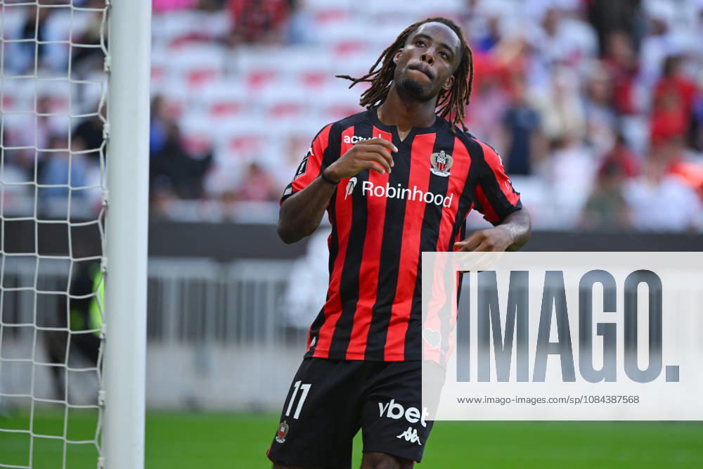 Elye Wahi (OGCN) - Ligue 1 McDonalds match between OGC Nice and Racing Club de Strasbourg Alsace on October 11, 2026 at the Allianz Riviera Stadium in Nice.