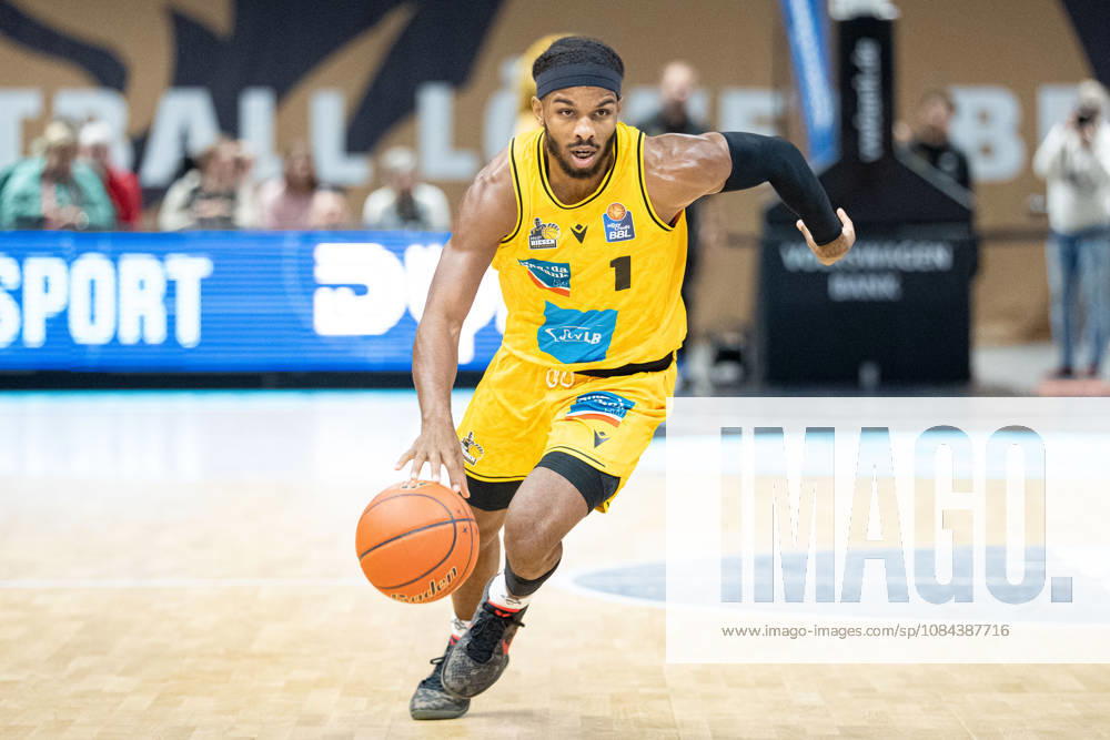 Justin Kier (Nr. 1 MHP Riesen Ludwigsburg) GER, Basketball Loewen Braunschweig gegen MHP Riesen Ludwigsburg, Basketball, easyCredit BBL, Woche 3, Spielzeit 2026 27, 11.10.2026 GER, Basketball Loewen Braunschweig gegen MHP Riesen Ludwigsburg, Basketball, easyCredit BBL, Woche 3, Spielzeit 2026 27, 11.10.2026 Braunschweig