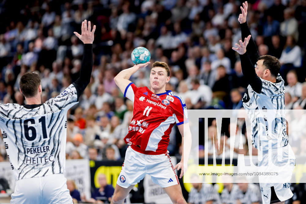 - Handball, 1. Bundesliga 2026 27, THW Kiel - Handball Club Hamburg: Hendrik Pekeler (THW Kiel, 61), Nicolaj Jörgensen (HC Hamburg, 11), Domagoj Duvnjak (THW Kiel, 4)