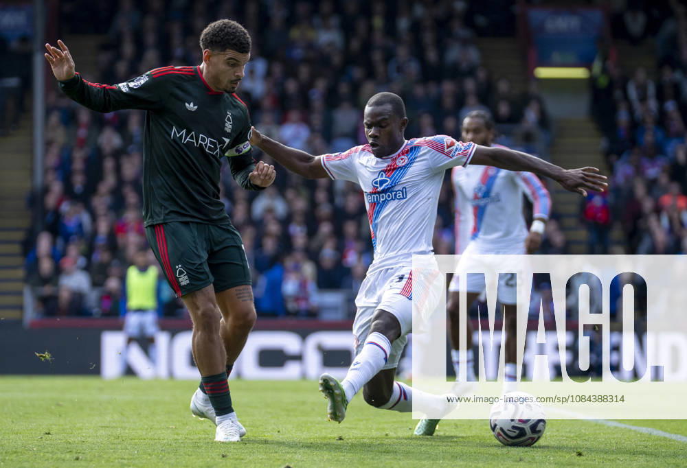 Crystal Palace v Nottingham Forest, Premier League, Football, Selhurst Park, London, UK - 11 Oct 2026 Morgan Gibbs-White of Nottingham Forest passes the ball away from Tyrick Mitchell of Crystal Palace during the English Premier League match at Selhurst Park, London London Selhurst Park Greater London UK, UK NEWSPAPERS OUT