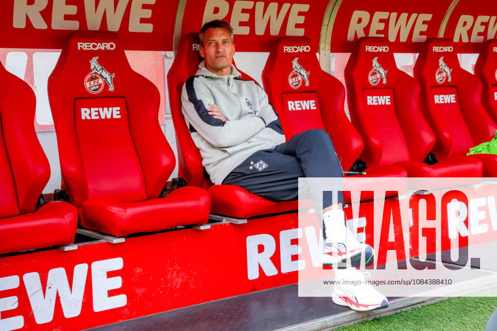 2026.10.11, Fußball, Bundesliga, 1. FC Köln - Borussia Mönchengladbach, RheinEnergieSTADION, 5.Spieltag, Saison 2026 2027: Alexander Blessin (Borussia Moenchengladbach Trainer) auf der Trainerbank vor dem Spiel DFB regulations prohibit any use of photographs as image sequences and or quasi-video. Photo: WilkowskixPressefotoKochx Nordrhein-Westfalen Deutschland