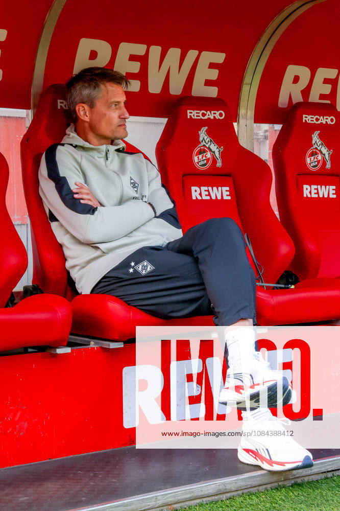 2026.10.11, Fußball, Bundesliga, 1. FC Köln - Borussia Mönchengladbach, RheinEnergieSTADION, 5.Spieltag, Saison 2026 2027: Alexander Blessin (Borussia Moenchengladbach Trainer) auf der Trainerbank vor dem Spiel DFB regulations prohibit any use of photographs as image sequences and or quasi-video. Photo: WilkowskixPressefotoKochx Nordrhein-Westfalen Deutschland