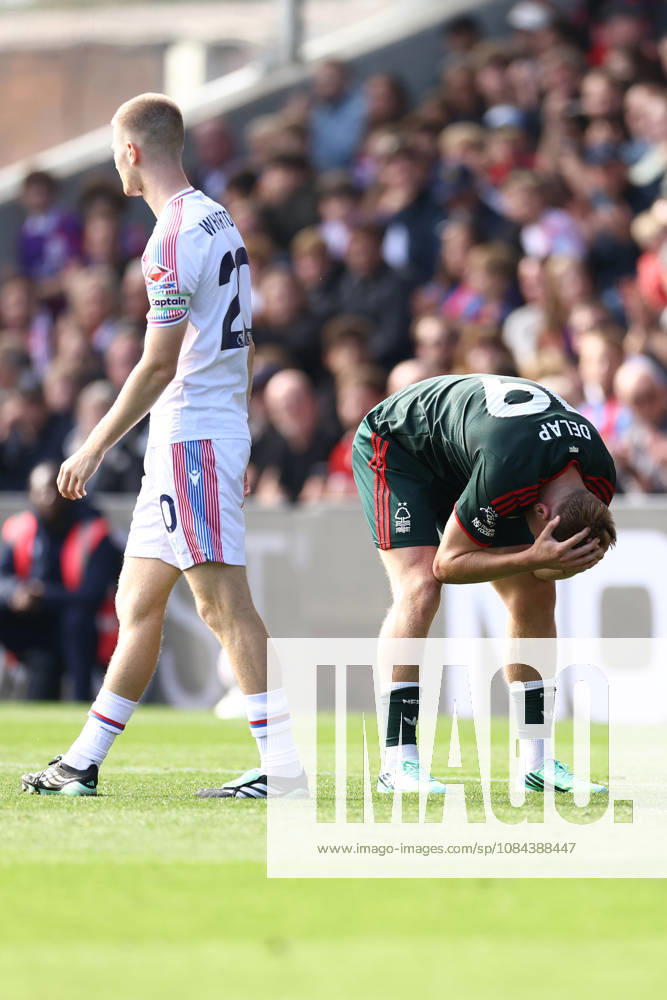 Crystal Palace v Nottingham Forest 11 October 2026, London - Premier League Football - Crystal Palace v Nottingham Forest - Liam Delap of Nottingham Forest reacts after a missed chance - Photo: Jacques Feeney Offside. London UK