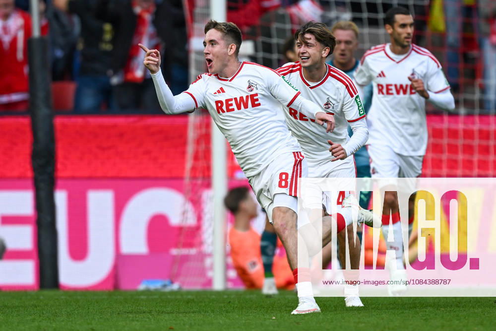 Isak Johannesson (Koeln 8) jubelt nach dem Tor zum 1:0 11.10.2026 ¢ Fussball ¢ 1. FC Koeln vs Borussia Moenchengladbach, RheinEnergieStadion, Koeln, DFB DFL REGULATIONS PROHIBIT ANY USE OF PHOTOGRAPHS AS IMAGE SEQUENCES AND OR QUASI-VIDEO NRW Germany