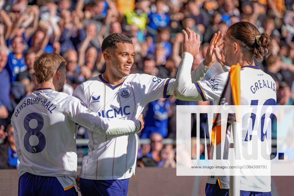 Premier League: Hull City v Everton Brennan Johnson of Everton celebrates his disallowed goal to make it 0-0 during the Premier League match Hull City vs Everton at MKM Stadium, Hull, United Kingdom on 11 October 2026 (Photo by Maynard Manyowa News Images) Hull MKM Stadium East Riding of Yorkshire United Kingdom