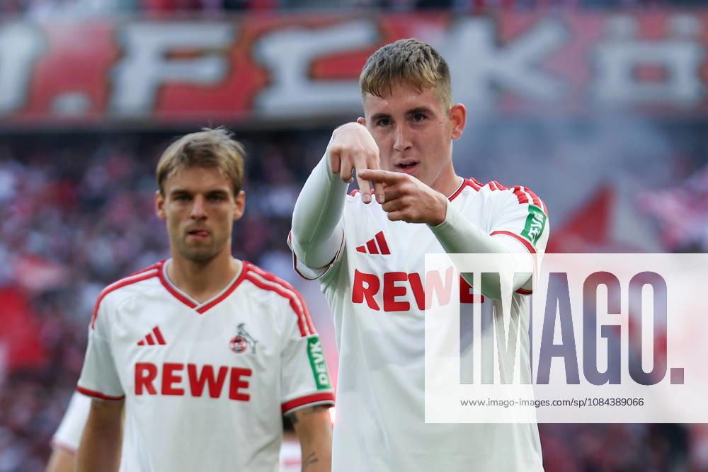1. Bundesliga - 26 27 - 1. FC Köln - Borussia Mönchengladbach am 11.10.2026 im RheinEnergieSTADION in Köln Jubel, Torjubel, Torschuetze, Torschütze Isak Johannesson (Koeln 8) jubelt nach seinem Tor zum 1 zu 0