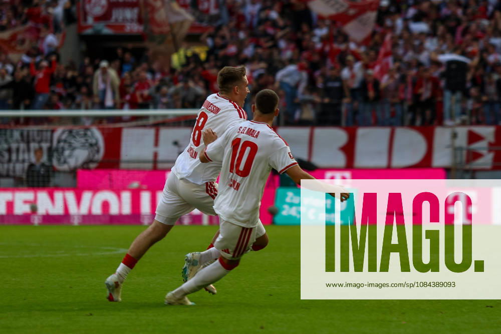 GER, Fussball, Herren, Bundesliga , 1. Bundesliga, Saison 2026 2027, 1. FC Köln - VfL Borussia Mönchengladbach Ãsak Johannesson (KOE) Torjubel, jubelt nach seinem Treffer zum 1:0 mit Said El Mala (KOE)