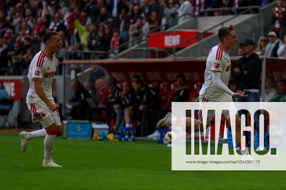 GER, Fussball, Herren, Bundesliga , 1. Bundesliga, Saison 2026 2027, 1. FC Köln - VfL Borussia Mönchengladbach Ãsak Johannesson (KOE) Torjubel, jubelt nach seinem Treffer zum 1:0 mit Said El Mala (KOE)