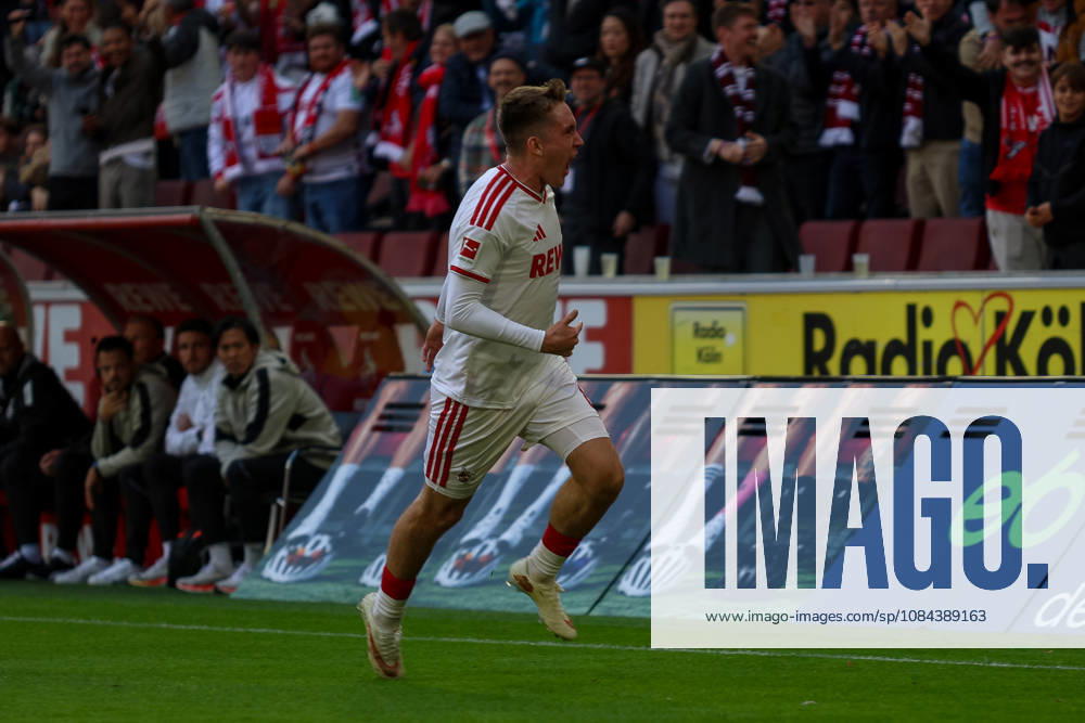 GER, Fussball, Herren, Bundesliga , 1. Bundesliga, Saison 2026 2027, 1. FC Köln - VfL Borussia Mönchengladbach Ãsak Johannesson (KOE) Torjubel, jubelt nach seinem Treffer zum 1:0