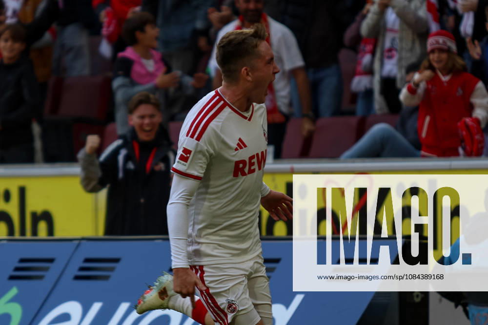 GER, Fussball, Herren, Bundesliga , 1. Bundesliga, Saison 2026 2027, 1. FC Köln - VfL Borussia Mönchengladbach Ãsak Johannesson (KOE) Torjubel, jubelt nach seinem Treffer zum 1:0