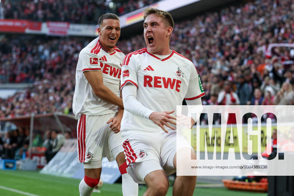 1. Bundesliga - 26 27 - 1. FC Köln - Borussia Mönchengladbach am 11.10.2026 im RheinEnergieSTADION in Köln Jubel, Torjubel, Torschuetze, Torschütze Isak Johannesson (Koeln 8) jubelt nach seinem Tor zum 1 zu 0
