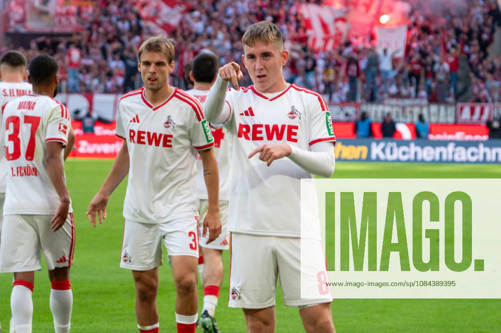 Deutschland: 1.Bundesliga 2026 2027, 5. Spieltag, 1.FC Köln vs Borussia Mönchengladbach, Sonntag, 11.10.2026 RheinEnergie-Stadion (Köln-Nordrhein-Westfalen): Tor und Torjubel zum 1:0 durch Isak Johannesson (1.FC Köln, 8). Freude, Emotionen, Jubel Köln RheinEnergier-Stadion, Köln Deutschland