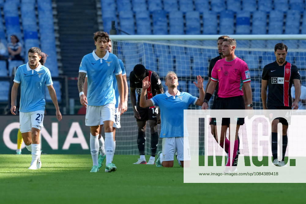 Gustav Isaksen of SS Lazio celebrates after scoring the goal of 2-0 during the Serie A 2026 2027 football match between SS Lazio and AC Monza at Stadio Olimpico in Rome (Italy), October 11, 2026. AntoniettaxBaldassarre