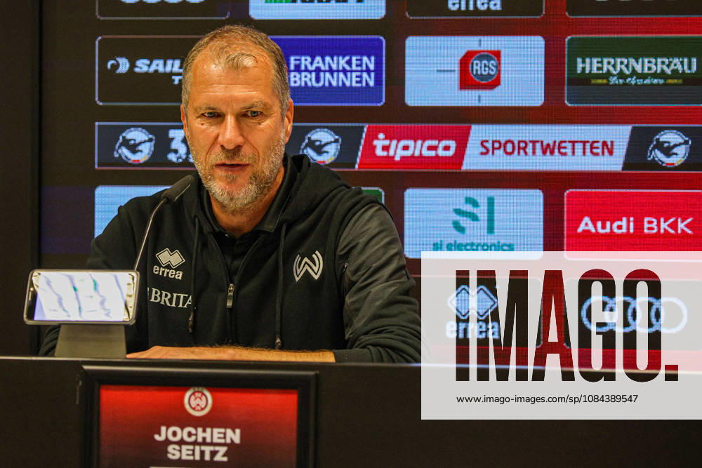 Trainer Jochen Seitz (Cheftrainer SV Wehen Wiesbaden) bei der Pressekonferenz nach bdem Spiel FC Ingolstadt 04 gegen SV Wehen Wiesbaden am 11.10.2026, DFB regulations prohibit any use of photographs as image sequences and or quasi-video. GER, Fussball, 3. Liga, Spieltag 8, FC Ingolstadt 04 gegen SV Wehen Wiesbaden, 11.10.2026, Audi Sportpark Ingolstadt