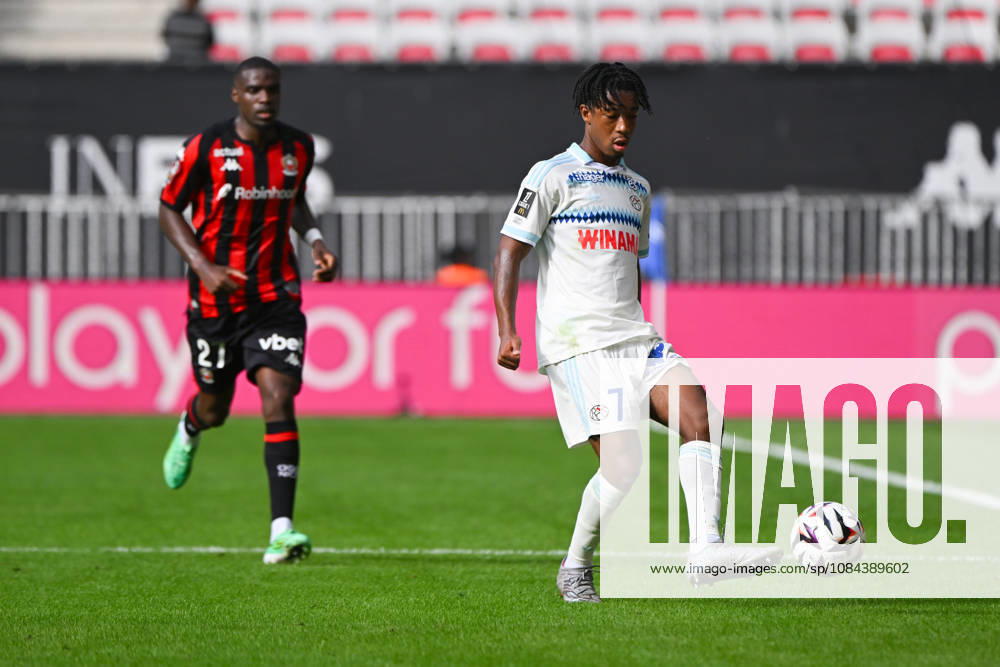 Samuel Amo-Ameyaw (RCSA) - Ligue 1 McDonalds match between OGC Nice and Racing Club de Strasbourg Alsace on October 11, 2026 at the Allianz Riviera Stadium in Nice.