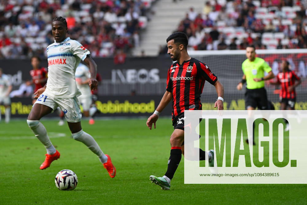 Mohamed Amoura (OGCN) - Ligue 1 McDonalds match between OGC Nice and Racing Club de Strasbourg Alsace on October 11, 2026 at the Allianz Riviera Stadium in Nice.