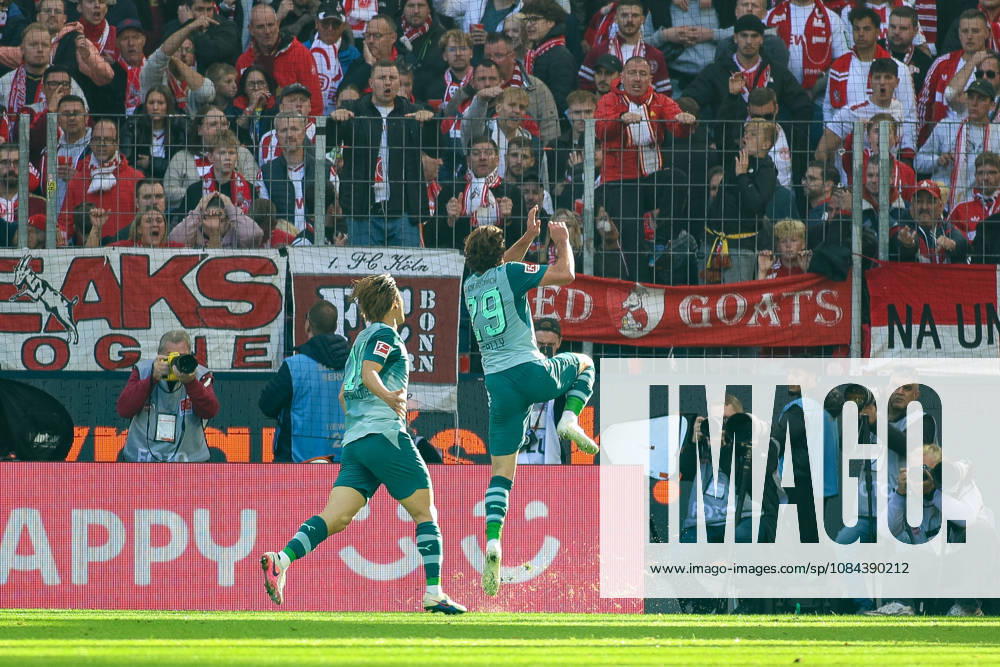 GER, Fussball, Herren, Bundesliga , 1. Bundesliga, Saison 2026 2027, 1. FC Köln - VfL Borussia Mönchengladbach Joe Scally (BMG) Torjubel, jubelt nach seinem Treffer zum 1:1
