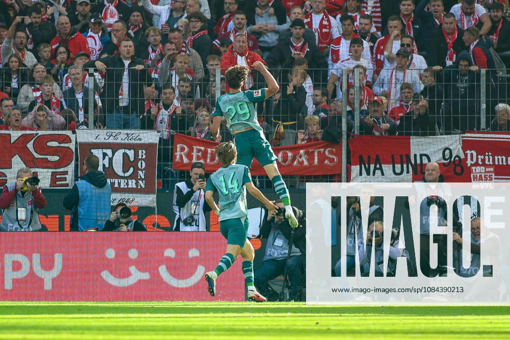 GER, Fussball, Herren, Bundesliga , 1. Bundesliga, Saison 2026 2027, 1. FC Köln - VfL Borussia Mönchengladbach Joe Scally (BMG) Torjubel, jubelt nach seinem Treffer zum 1:1