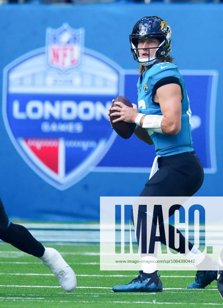 Trevor Lawrence of Jacksonville Jaguars Philadelphia Eagles v Jacksonville Jaguars, NFL, American Football Herren, USA American Football, Tottenham Hotspur Stadium, London, UK - 11 Oct 2026London Tottenham Hotspur Stadium United Kingdom