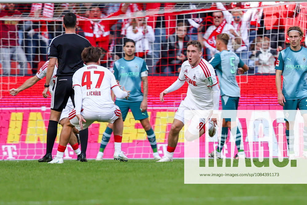 2026.10.11, Fußball, Bundesliga, 1. FC Köln - Borussia Mönchengladbach, RheinEnergieSTADION, 5.Spieltag, Saison 2026 2027: Torjubel von Isak Johannesson (1. FC Koeln 8) beim Tor zum 1:0 DFB regulations prohibit any use of photographs as image sequences and or quasi-video. Photo: WilkowskixPressefotoKochx Nordrhein-Westfalen Deutschland
