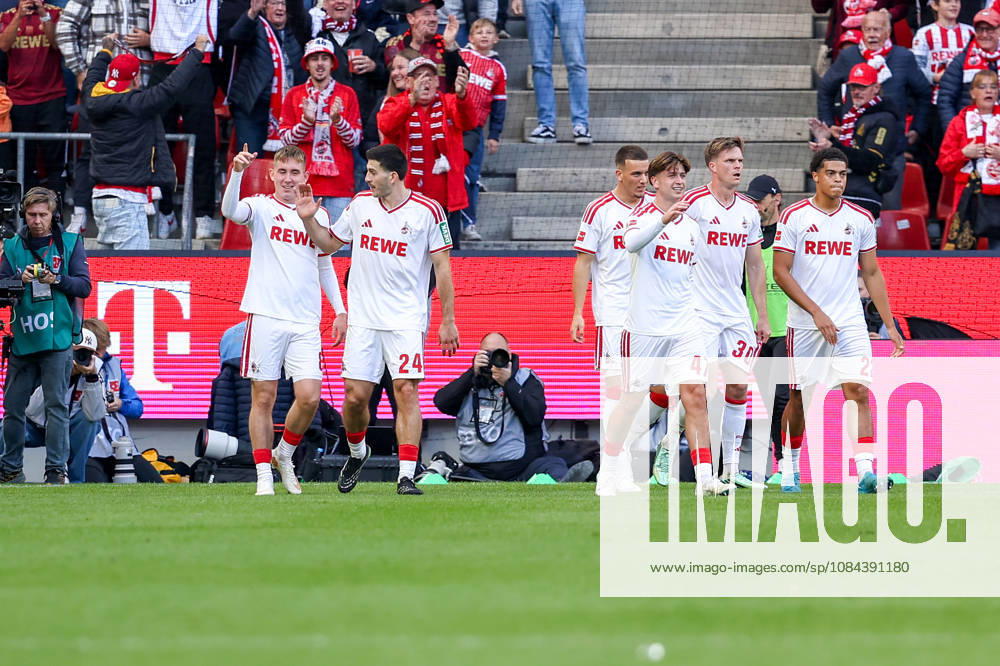 2026.10.11, Fußball, Bundesliga, 1. FC Köln - Borussia Mönchengladbach, RheinEnergieSTADION, 5.Spieltag, Saison 2026 2027: Torjubel von Isak Johannesson (1. FC Koeln 8) beim Tor zum 1:0 DFB regulations prohibit any use of photographs as image sequences and or quasi-video. Photo: WilkowskixPressefotoKochx Nordrhein-Westfalen Deutschland